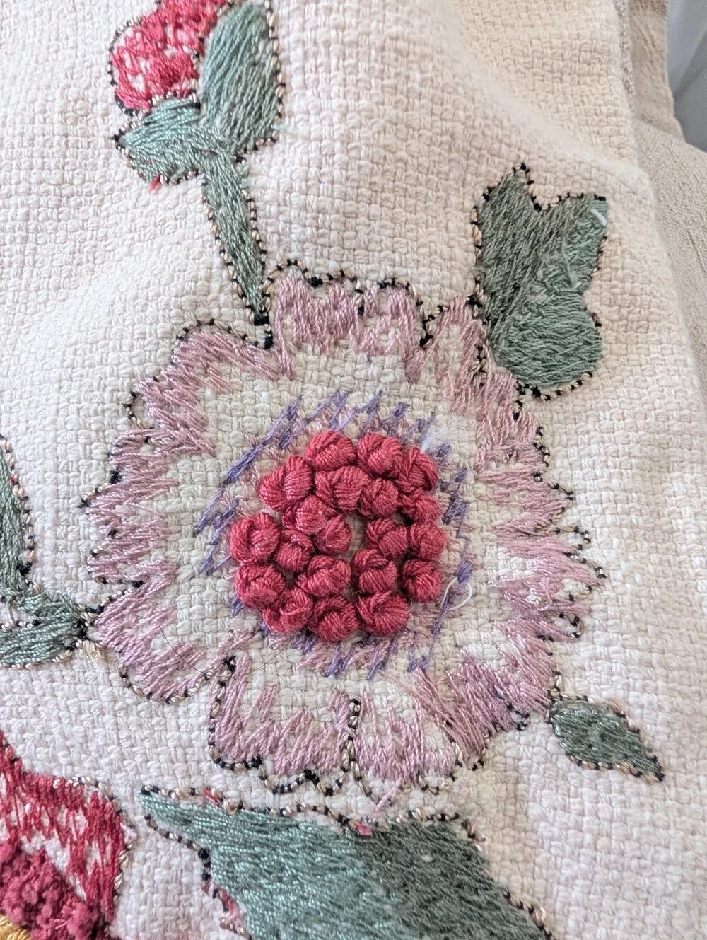 Pottery Barn Felicity Floral Embroidered Pillow Cover New With Tags
